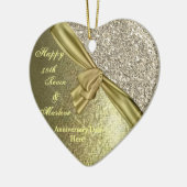 BLOKKEND GOLD CUSTOM 50th JUBILEUM GIFT ORNAMENT (Links)