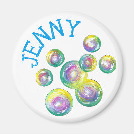 Blokkende regenboogzeep Beluistert Paars gepersona Magneet