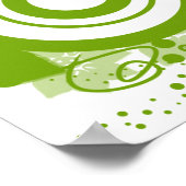 Blokkercirkel met Kanji voor Courage Poster (Hoek)