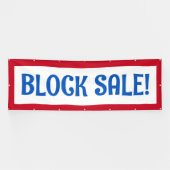 Blokkeren Uitverkoop! Patriottische banner (Horizontaal)