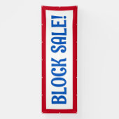Blokkeren Uitverkoop! Patriottische banner (Verticaal)