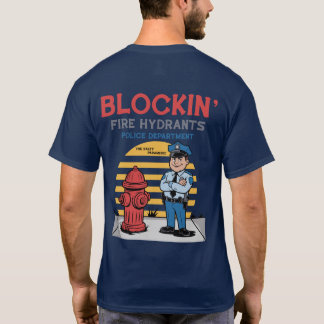 Blokkeren van brandkranen Politie T-shirt