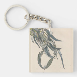 Blokkeren van een eucalyptus sleutelhanger