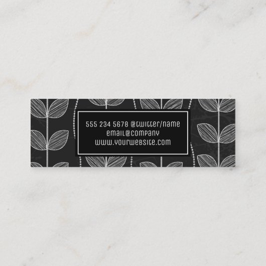 Blokkerhandjes Mini Visitekaartje (Achterkant)