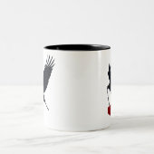 Blokkerij met gestolen hart tweekleurige koffiemok (Center)