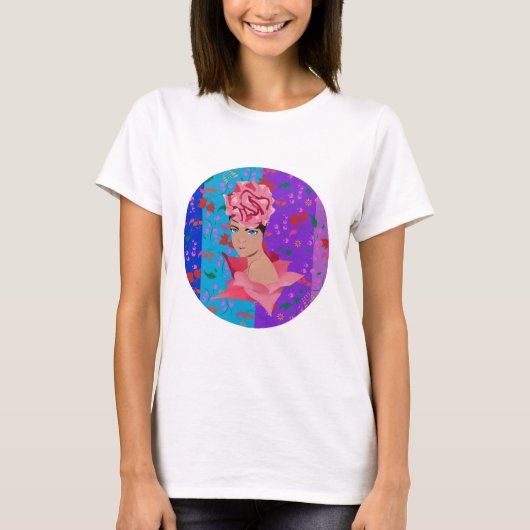 Blokkering Bright Floral Girl T-shirt (Voorkant)