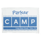 Blokkering CAMP Pillowcase - blauw Kussensloop (Voorkant)