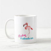 Blokkering Fabulous Typografie met roze flamingo Koffiemok (Links)