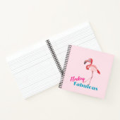 Blokkering Fabulous Typografie met roze flamingo Notitieboek (Binnen)