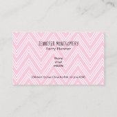 Blokkering Fabulous Typografie met roze flamingo Visitekaartje (Achterkant)