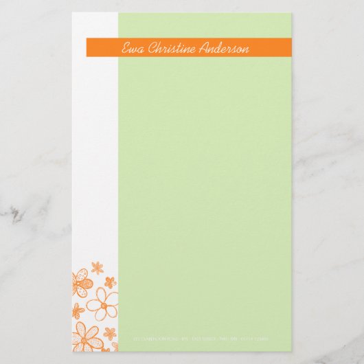 Blokkering groen ・ Stationery Briefpapier (Voorkant)
