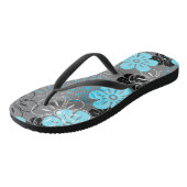 Blokkering Hawaiian Retro Floral Teenslippers (Schuin)