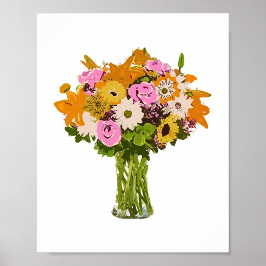 Blokkering in Vase-schilderkunst Poster (Voorkant)