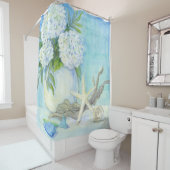 Blokkering Katoen Schrikstaartschar met Zee Keel Douchegordijn (In situ)