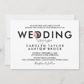 Blokkering | Maroon Formal Wedding Kaart (Voorkant)