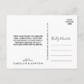 Blokkering | Maroon Hartelijk dank Briefkaart (Achterkant)