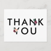 Blokkering | Maroon Hartelijk dank Briefkaart (Voorkant)