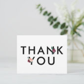 Blokkering | Maroon Hartelijk dank Briefkaart (Staand voorkant)