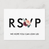 Blokkering Maroon Song Request RSVP Briefkaart (Voorkant)