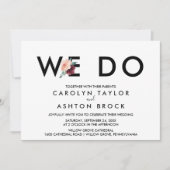 Blokkering | Maroon We wedden Kaart (Voorkant)