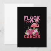 Blokkering u kankerroze lintbommelgrint kaart (Voorkant / Achterkant)