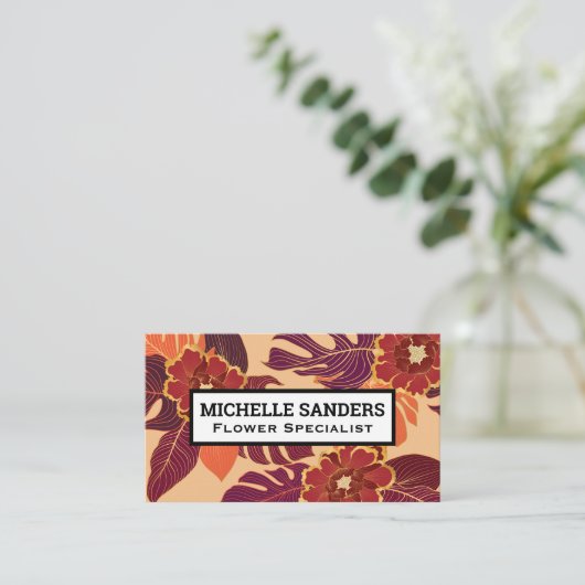 Blokkering van het palmplank visitekaartje (Staand voorkant)