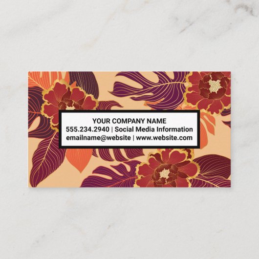 Blokkering van het palmplank visitekaartje (Achterkant)