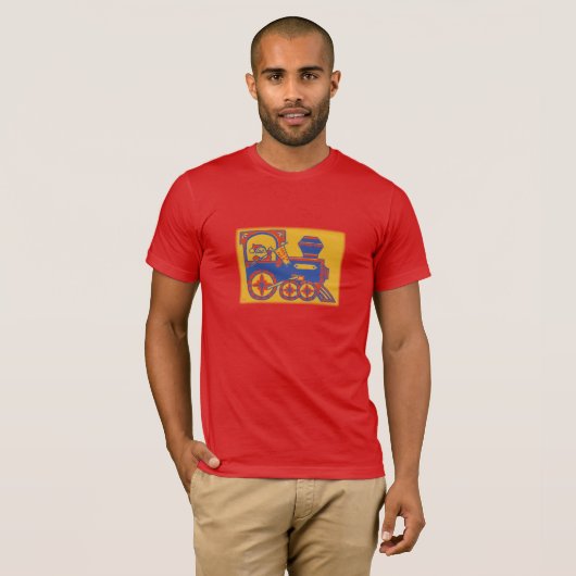 blokkering van Santa Train T-shirt (Voorkant volledig)