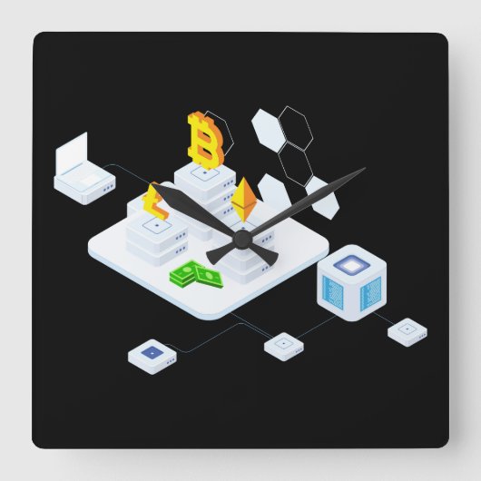 Blokkering Vierkante Klok (Voorkant)