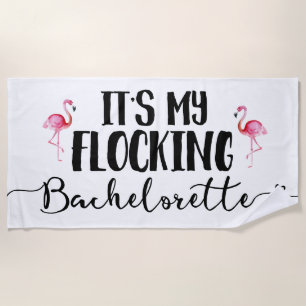 Blokkering Vlamingoranje Bachelorette Handdoek