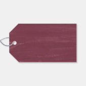 Blokkering | Welkom maroon Wedding Cadeaulabel (Achterkant Horizontaal)