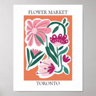 Blokkermarkt bewerkbare toronto poster