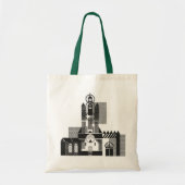 Blokkerontwerp-canvas tas (Voorkant)