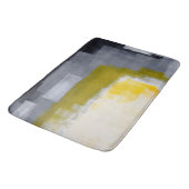 'Blokkerpartij' Grijze Abstracte kunst Badmat (Gekanteld)