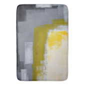 'Blokkerpartij' Grijze Abstracte kunst Badmat (Voorkant Verticaal)