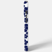 Blokkerpatroon - blauw en wit Case-Mate iPhone case (Achterkant / Links)