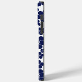 Blokkerpatroon - blauw en wit Case-Mate iPhone case (Achterkant / Links)