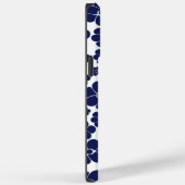 Blokkerpatroon - blauw en wit Case-Mate iPhone case (Achterkant / Rechts)