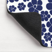 Blokkerpatroon - blauw en wit muismat (Hoek)