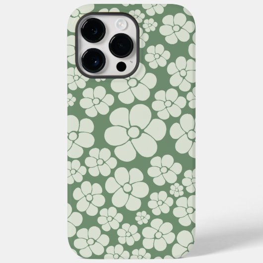 Blokkerpatroon - groen Case-Mate iPhone case (Achterkant)