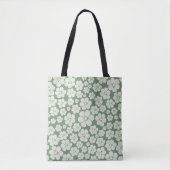 Blokkerpatroon - groen tote bag (Voorkant)