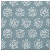 Blokkerpatroon in blauw en wit stof (Swatch)