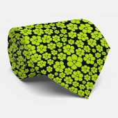 Blokkerpatroon - kalkgroen stropdas (Opgerold)