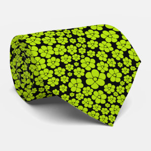Blokkerpatroon - kalkgroen stropdas