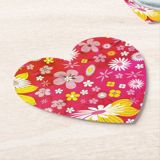 Blokkerpatroon Kartonnen Onderzetters (Gekanteld)