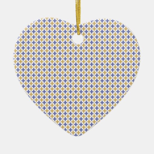 Blokkerpatroon Keramisch Ornament (Voorkant)