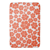 Blokkerpatroon - Oranje en wit Badmat (Voorkant Verticaal)