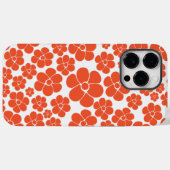 Blokkerpatroon - Oranje en wit Case-Mate iPhone Case (Achterkant (horizontaal))