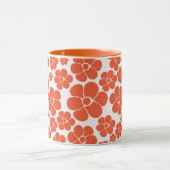 Blokkerpatroon - Oranje en wit Mok (Midden)