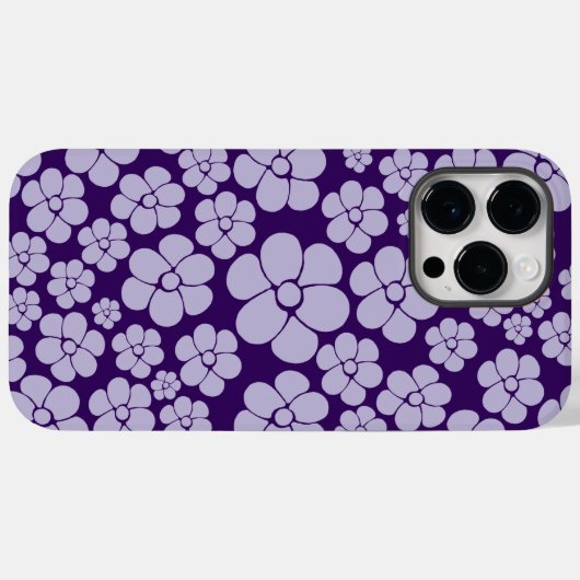 Blokkerpatroon - Paars Case-Mate iPhone Case (Achterkant (horizontaal))